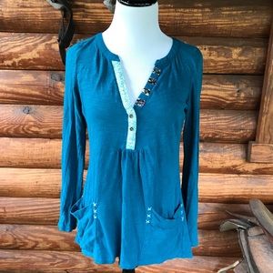 Little Yellow Button {Anthropologie} Top